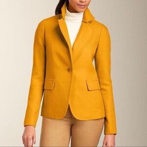 Talbots Plush Twill Jacket in English Mustard Womens Size 8 Petite Preppy Casual